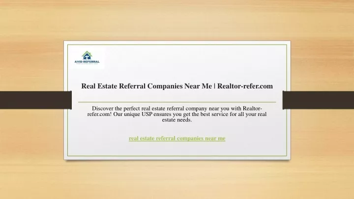 real estate referral companies near me realtor refer com