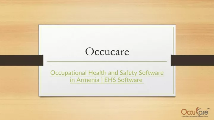 occucare