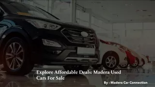 Madera Used Cars For Sale