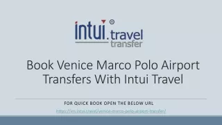 Book Venice Marco Polo Airport Transfers With Intui Travel