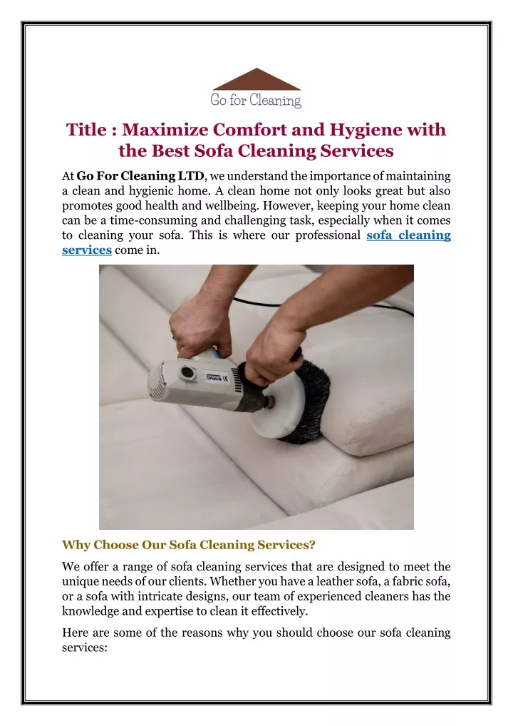 title maximize comfort and hygiene with the best