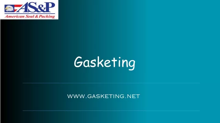 gasketing