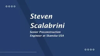 Steven Scalabrini - A Performance-driven Individual