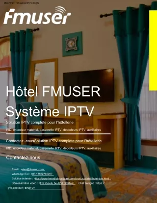 Introduction complète de la solution IPTV de l'hôtel FMUSER
