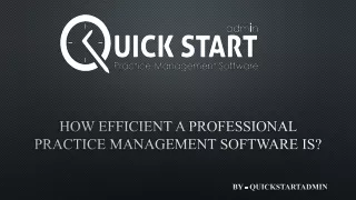 Knowing A Professional Practice Management Software - QuickstartAdmin