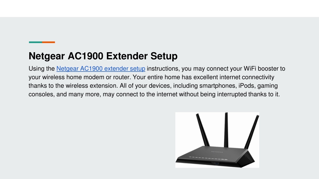 PPT - Netgear AC1900 Extender Setup (2) PowerPoint Presentation, free ...