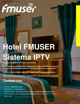 Introdução completa da solução IPTV do hotel FMUSER