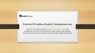 Festivals Of Andhra Pradesh  Indianetzone.com