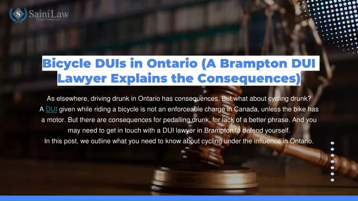 bicycle duis in ontario a brampton dui lawyer