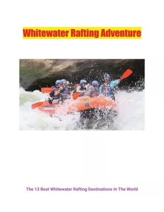 Whitewater Rafting Adventure