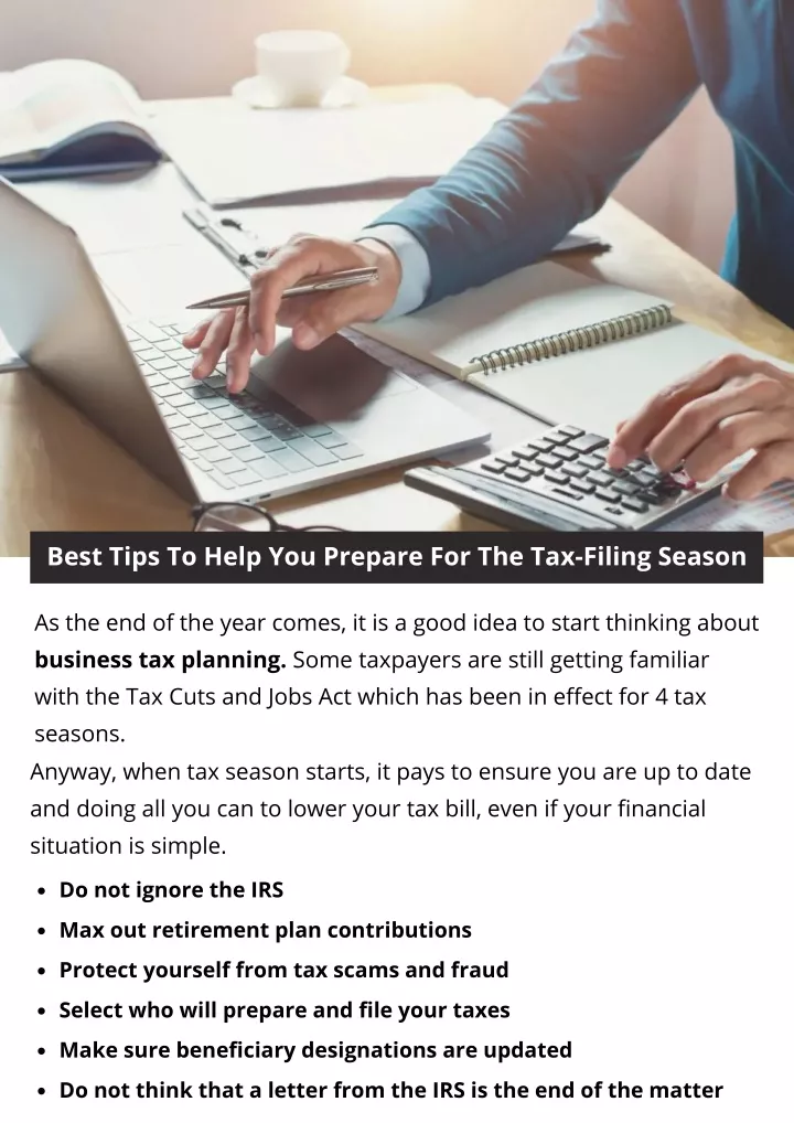 best tips to help you prepare for the tax filing