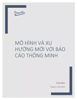 m h nh v xu h ng m i v i b o c o th ng minh