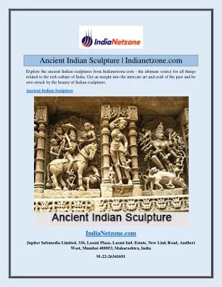 Ancient Indian Sculpture  Indianetzone