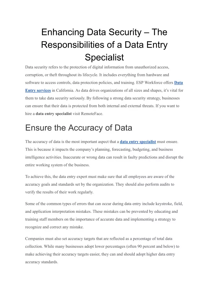 enhancing data security the responsibilities