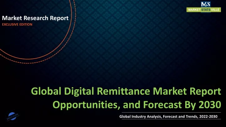 market research report exclusive edition