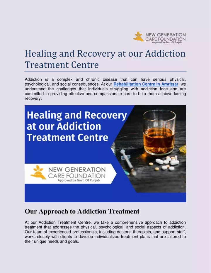 PPT - Healing and Recovery at our Addiction Treatment Centre PowerPoint ...