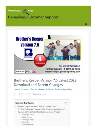 genealogy customer support