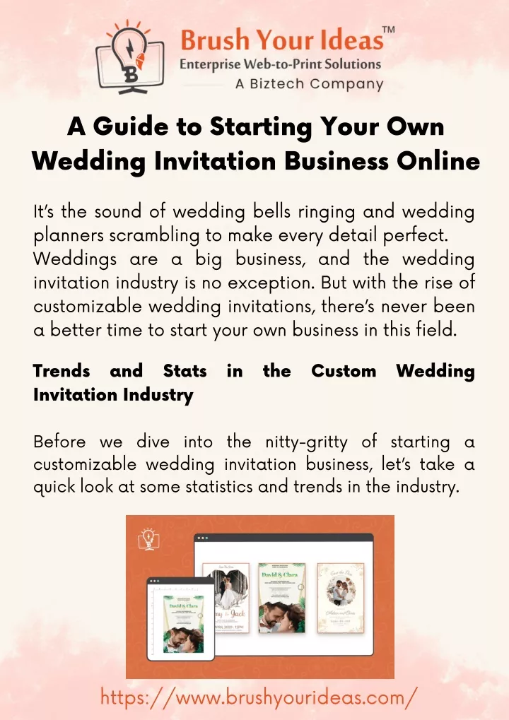 a guide to starting your own wedding invitation