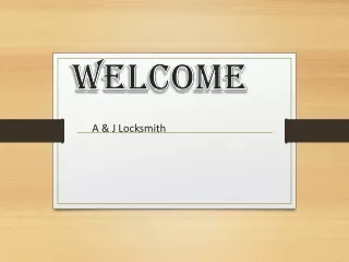 welcome