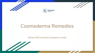 Best Dermatology PCD Franchise Company in India - Cosmederma Remedies