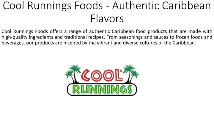 cool runnings foods authentic caribbean flavors