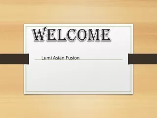 welcome