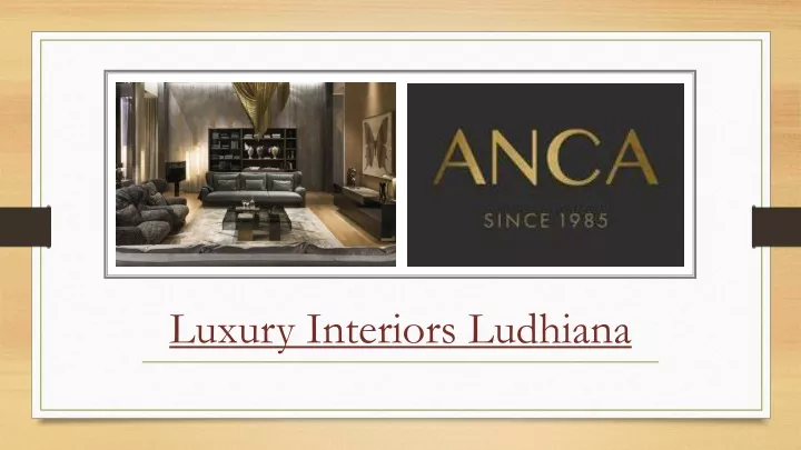 luxury interiors ludhiana