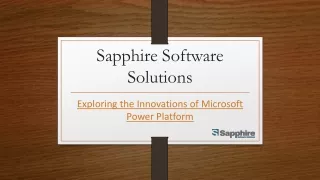 sapphire software solutions