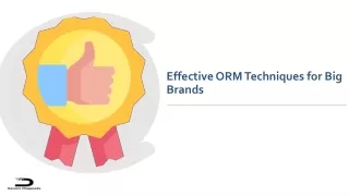 effective orm techniques for big brands