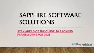 sapphire software solutions