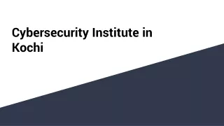cybersecurity institute in kochi