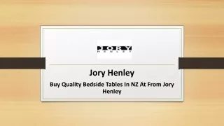 Buy Quality Bedside Tables In NZ At From Jory Henley