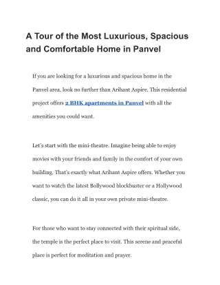 a tour of the most luxurious spacious