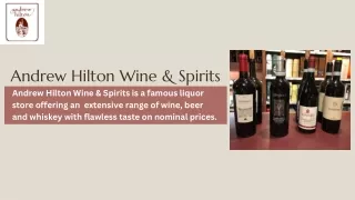 Get in Touch With Andrew Hilton For Liquor Delivery in Lethbridge