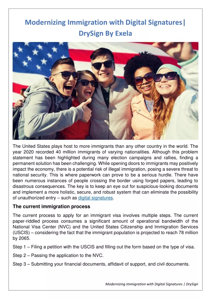 modernizing immigration with digital signatures
