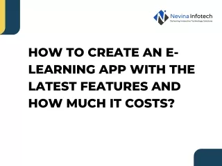 how to create an e learning app with the latest