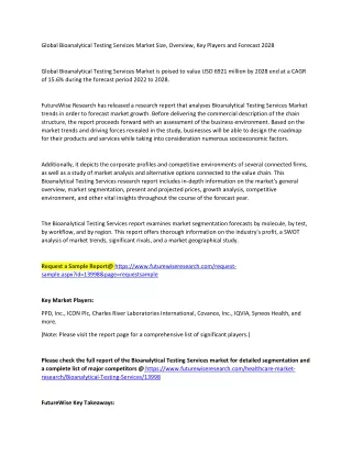 global bioanalytical testing services market size