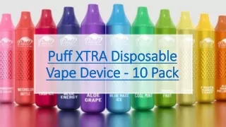 Puff XTRA Disposable Vape Device - 10 Pack
