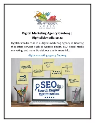 Digital Marketing Agency Gauteng | Rightclickmedia.co.za