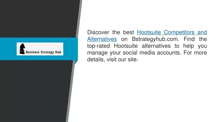 discover the best hootsuite competitors