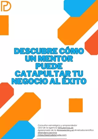 Descubre cómo un Mentor puede catapultar tu negocio al éxito