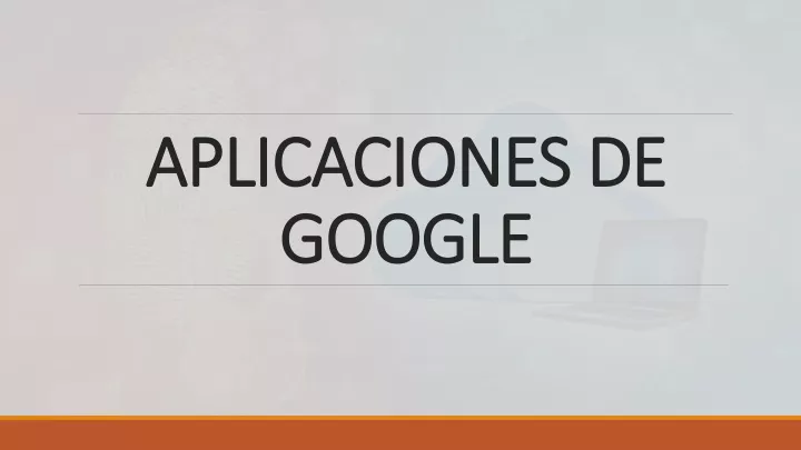 aplicaciones de google