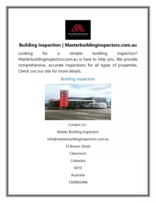 building inspection masterbuildinginspectors