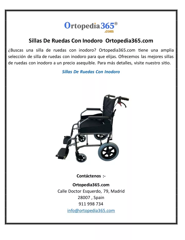 sillas de ruedas con inodoro ortopedia365 com