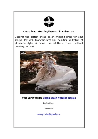 Cheap Beach Wedding Dresses  Promfast.com