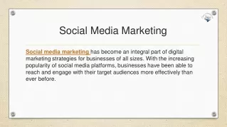 Social Media Marketing PPT