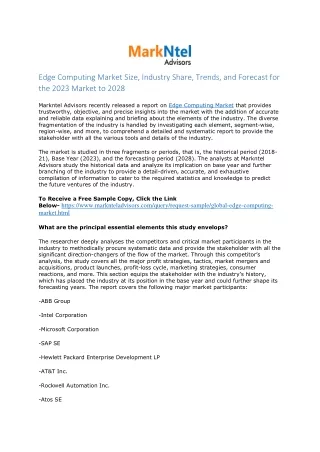 edge computing market size industry share trends
