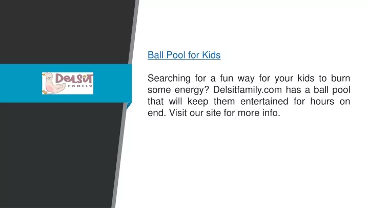 ball pool for kids searching