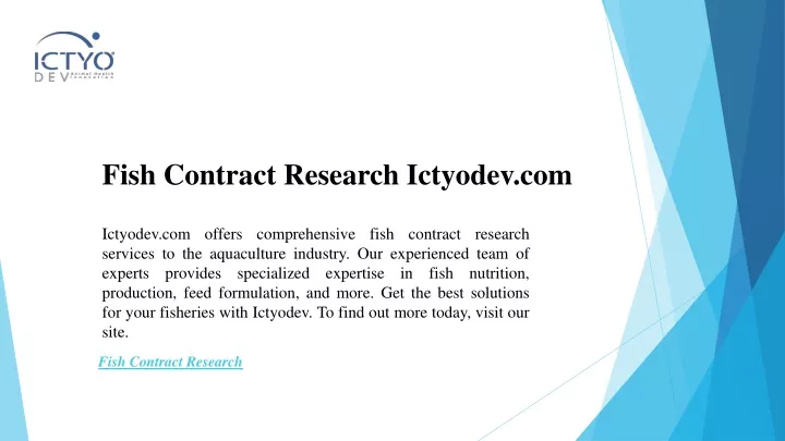fish contract research ictyodev com