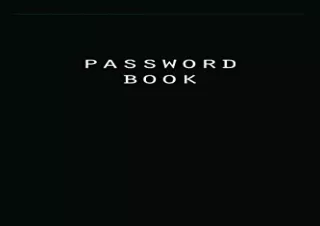 PDF Password Book: internet password book with tabs| Password Logbook| Logbook T